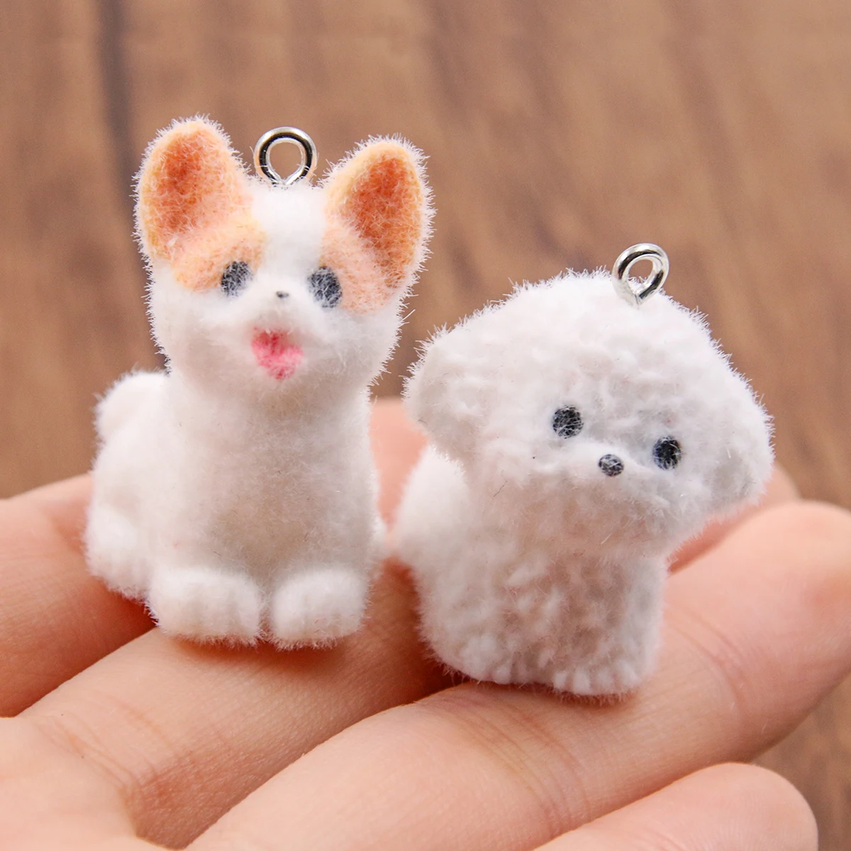 kikiさま専用レジンキーホルダー うさぎ、いぬ、ひつじ3点セット