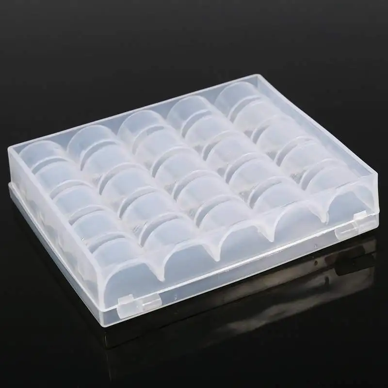 Yarn Bowl Plastic Bobbin Case Storage For 25 Spools 1pc
