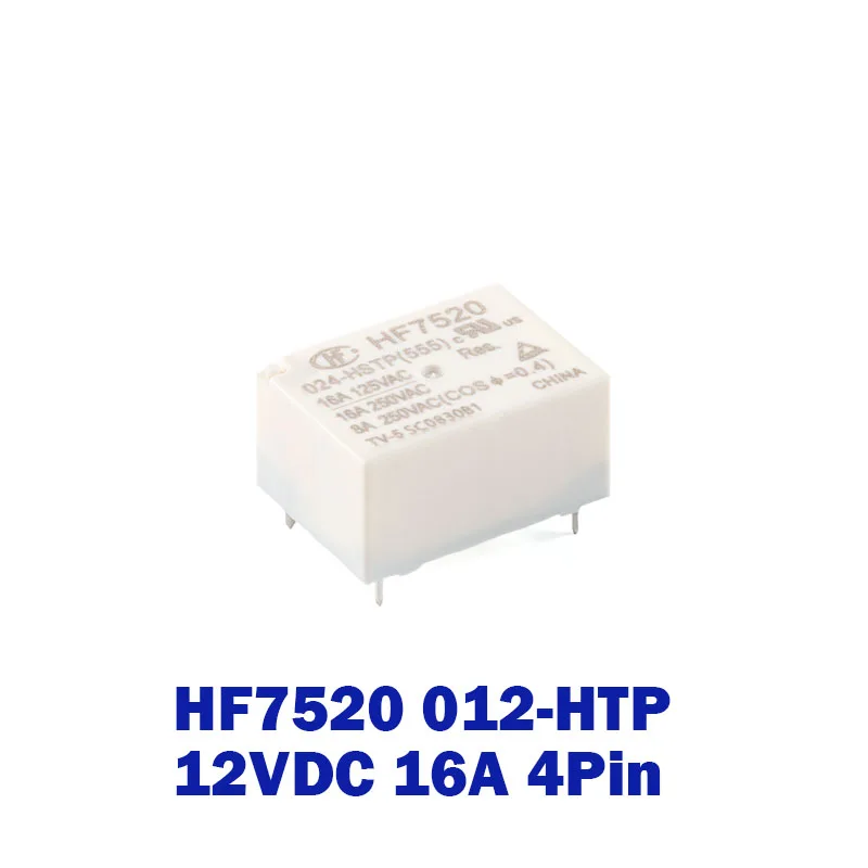 

Реле 24 В HF7520 024-HSTP 24 В постоянного тока 16 А, 4 контакта, 100% Новинка, 5 шт.