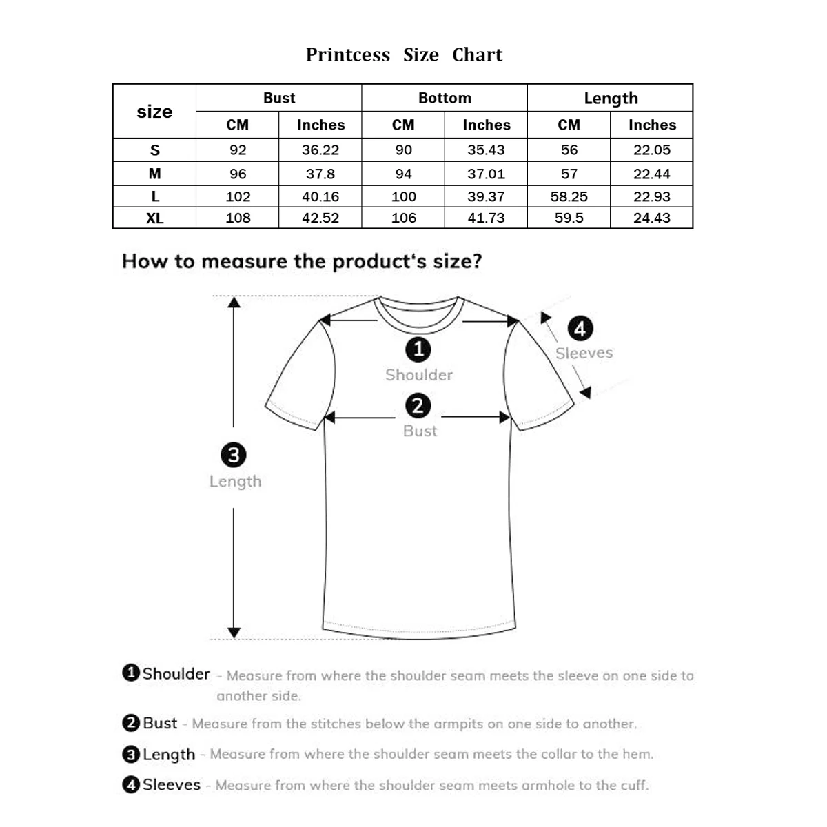 Printcess Women's Summer Lightweight Comfortable Casual Short-Sleeved Crew Neck Letter Print Fashion Basics T-Shirt893_voghion.com