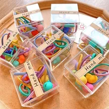 

2/10pcs/Set Elastic Hair Bands Girls Hair Accessories Colorful Nylon Headband Kids Ponytail Holder Scrunchie Ornaments Gift 2022