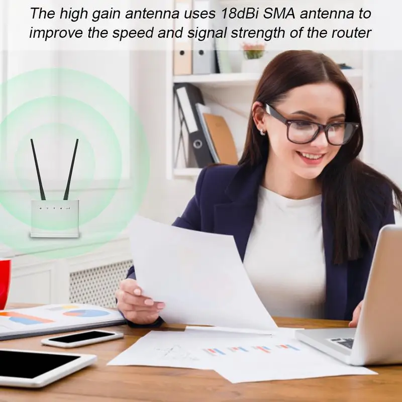 

18dBi 4G/2.4GHz Wireless Antenna SMA Male Connector Wireless Router Receiver For Huawei Router B390 B593 DD800 B1000 B2000