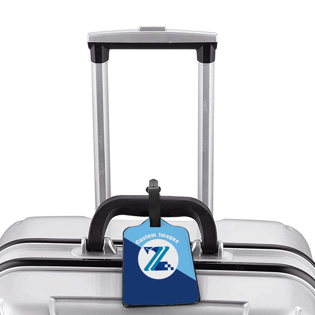 가죽 수하물 태그 크리 에이 티브 인쇄 여행 수하물 가방 태그 가방 식별 태그 숙녀 남자 휴대용 가방 태그