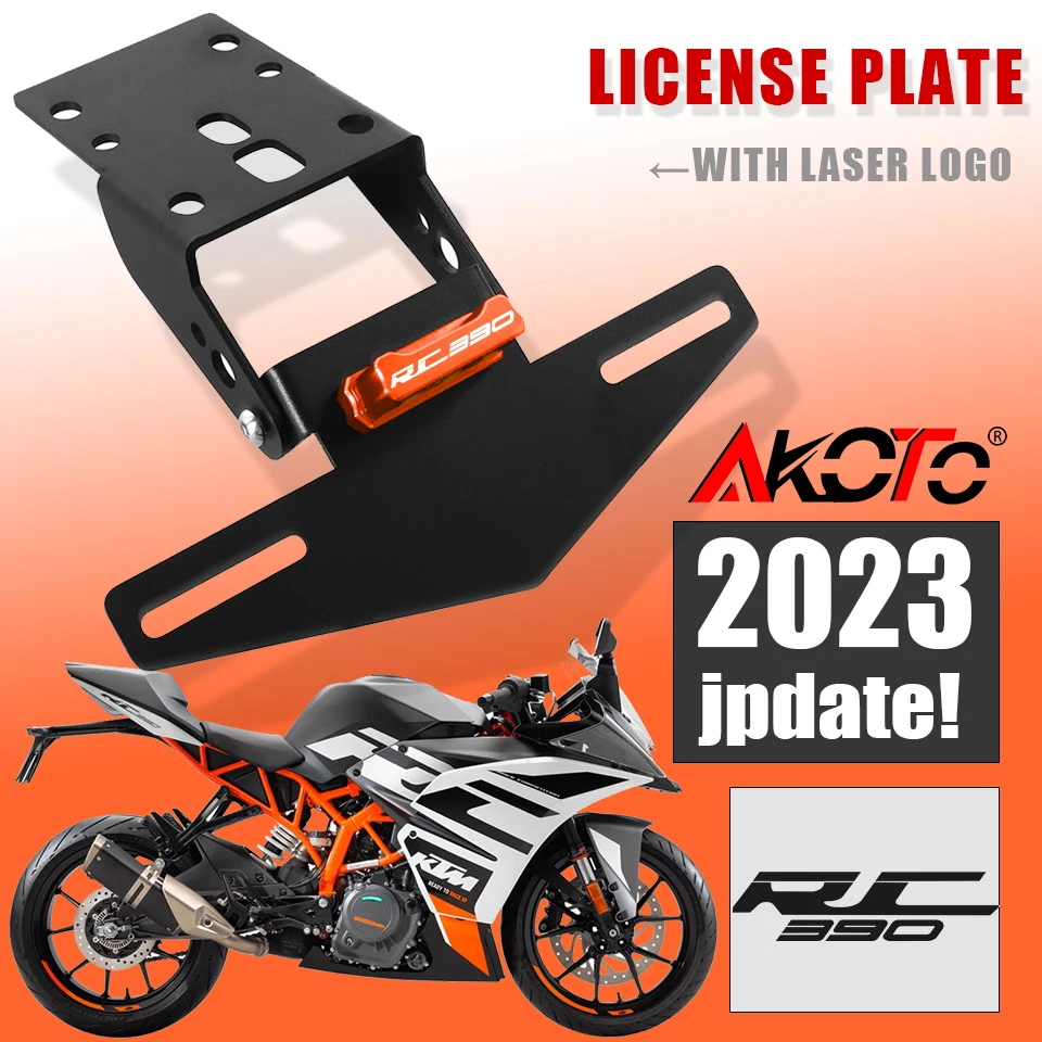 

For KTM RC 125 200 390 RC125 RC200 RC390 2014-2021Motorcycle Tail Tidy License Plate Holder Fender Eliminator Accessories