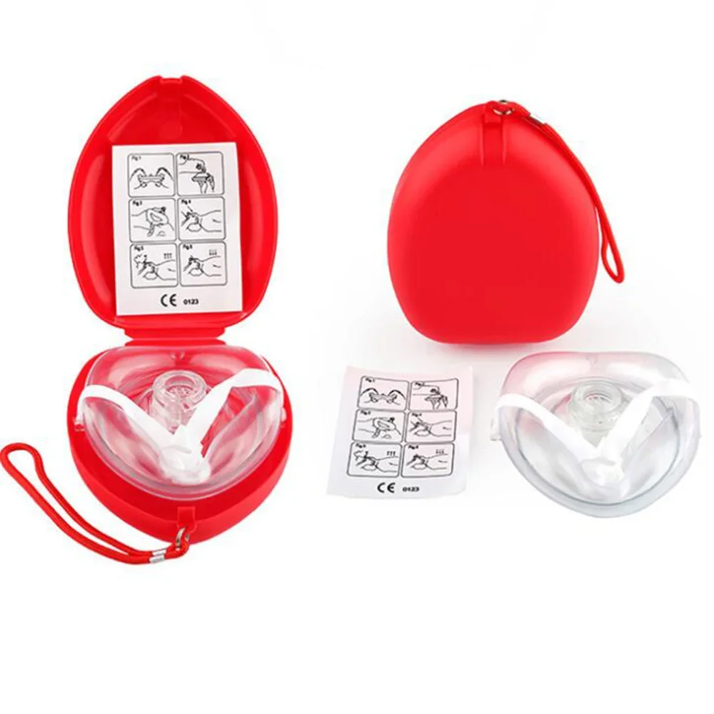 Resuscitator Rescue Emergency First Aid Masks CPR Breathing Mask Mouth Breath One-way Valve Professional First Aid Tools