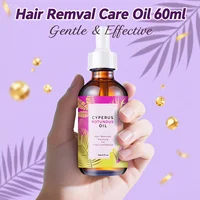 Huile naturelle minimisant les frisottis et adoucissante pour la peau 60ml - Formule Jojoba & Amande pour un contrôle doux de la croissance des cheveux et une sensation de peau lisse. 1
