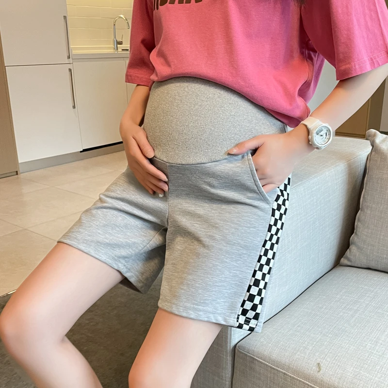 I16033 pantalones cortos maternidad mujer, prenda de vestir, prendas de vestir exteriores, pierna ancha, informales, deportivos, para embarazo| | AliExpress