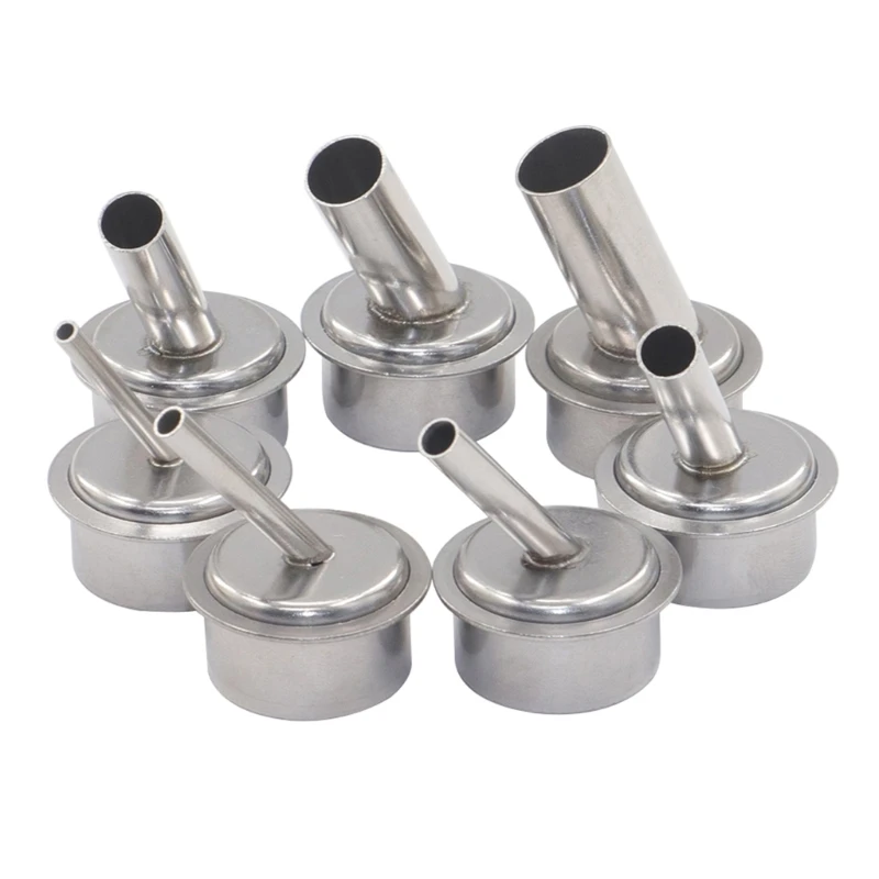 

7 Pieces Hot Air Resisting Nozzles Hot Air Tool Resisting Tip for QUICK 861DW G2AB