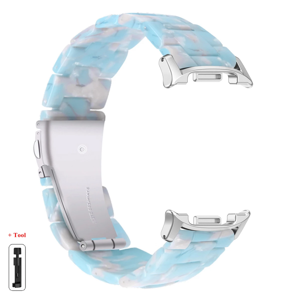 Colorful Transparent Resin Strap Bracelet