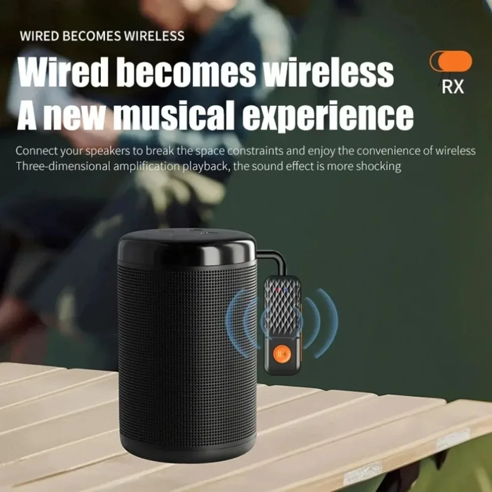 2 In 1 Bluetooth 5.4 Audio Transmitter Receiver 3.5mm AUX Jack Airplane Wireless Adapter Mic For TV Car Kit Speaker PC Headphone