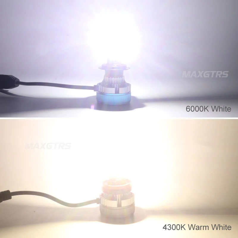 2x 4300k 55w H8 H11 H4 Hi/lo Beam H7 9005 9006 Hb3 Hb4 9012 20000lm Car Led  Headlight Bulb Csp Chip 6000k Fog Head Lamp Canbus - Car Headlight Bulbs(led)  - AliExpress