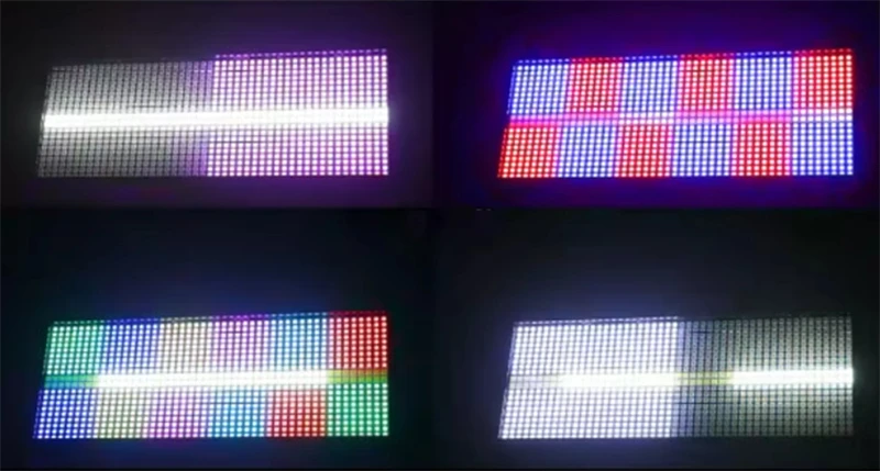 2 pieces 12+12 280W led rgb moving head strobe light for stage exhibition show