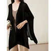 ITOOLIN Solid Knitted Loose Office Shawl Wool Hollow Out Cardigan Shawl Air-conditioning Shirt Sweater Cape Coat Summer 2024 4
