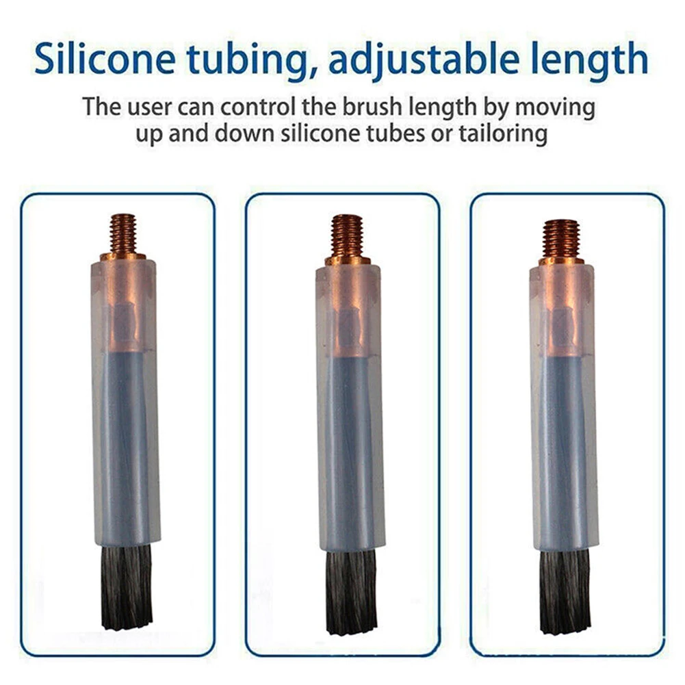 Pickling TIG WIG MIG MAG Brush M6 M8 M10 Cover Cleaning Tool Weld Cleaner Weldseam Carbon Fiber Brush/Acid Scrubbing Brush