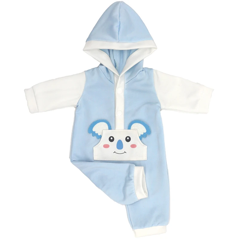 Doll Winter Clothes Fits for 17 Inch Baby Doll Kitty Outfit Set for 40cm Reborn Baby Doll Coat Hoodie Suit for Toy Wear
