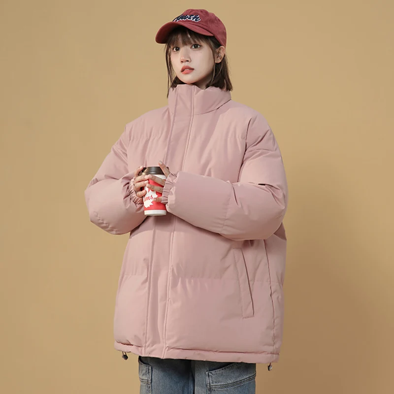 

Женская утепленная парка с воротником-стойкой, куртки с хлопковой подкладкой и надписью, модные женские утепленные зимние пальто, новинка 2023