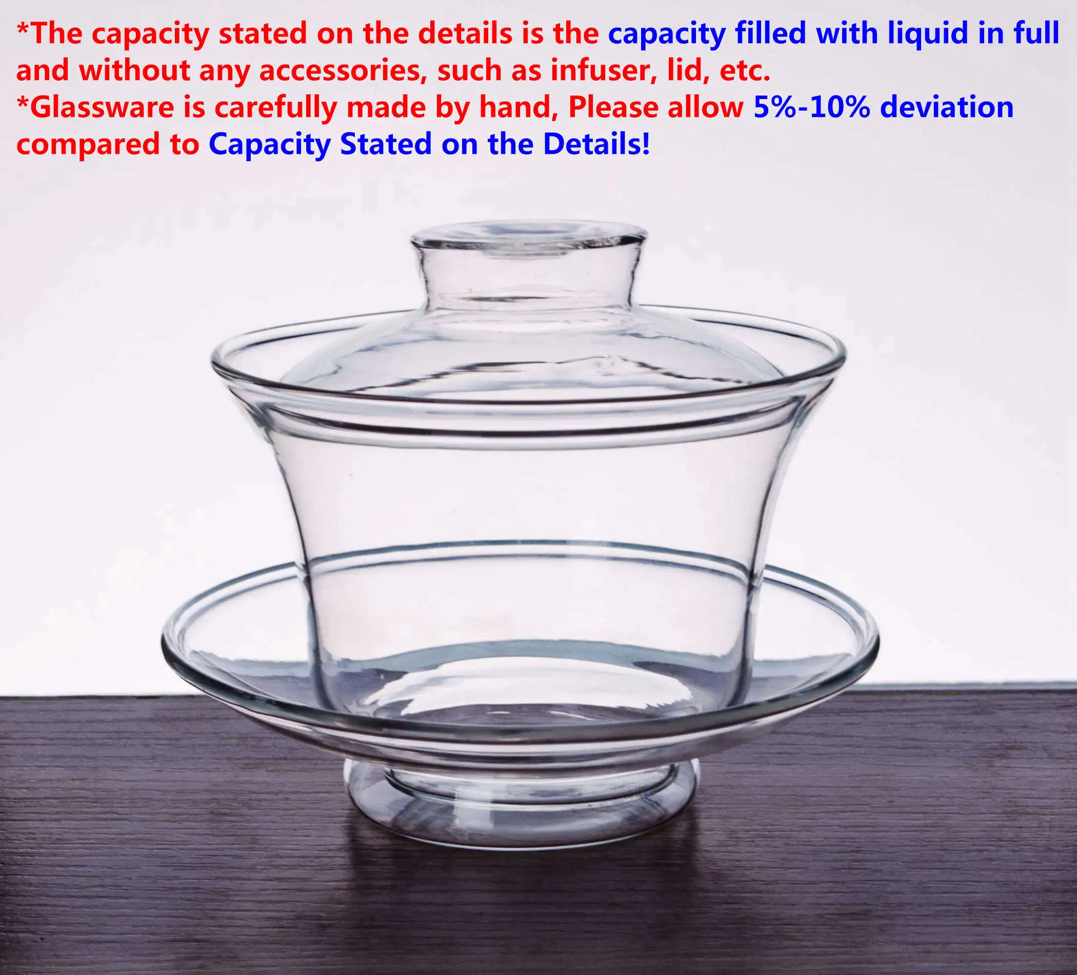 1x 9in1 Kung fu Coffee Tea Set-150ml Heat-Resisting Glass Gaiwan Pot+Strainer+Tea Pitcher Chahai + 6 Double Wall Layer Cups