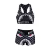 ETHIKA 2024 Women's New Jacquard Vest Shorts Two-piece Sweat-absorbing Beach Swimsuit Quick-drying Sports Fitness Set 1