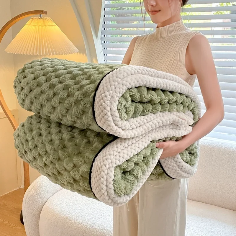 

China Manufacturer Velvet Autumn and Winter Warm Sleeping Blanket Soft Comfortable Flannel Bed Fluffy