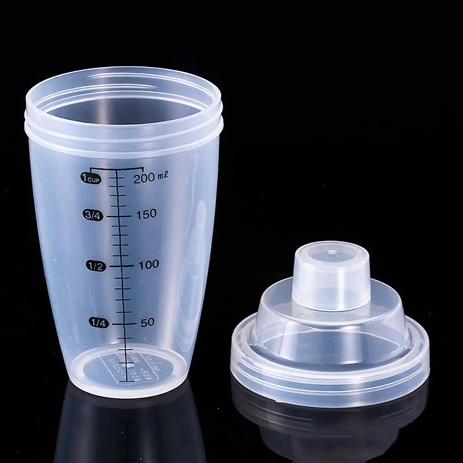 Versatile Protein Shaker Bottle with Measuring Scale for Mixing Powders and Beverages
