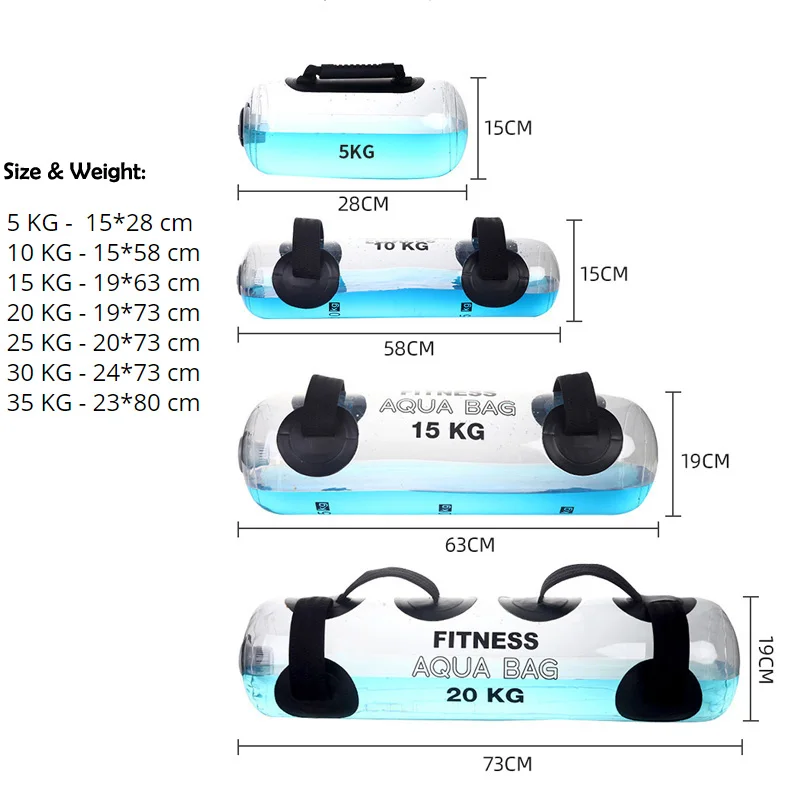 Spier Training Aqua Zakken Water Power Tas Gewichtheffen Fitness Tas 25Kg/35Kg Body Building Power Tas Gewichtheffen apparatuur