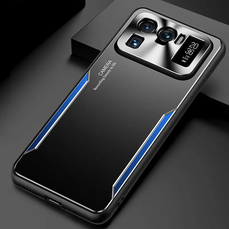 For Xiaomi 11 Ultra Case Matte Metal Phone Case Shockproof Hard Protection Cover Aluminum Tpu Case Slim Light Weight Mi 11 Ultra
