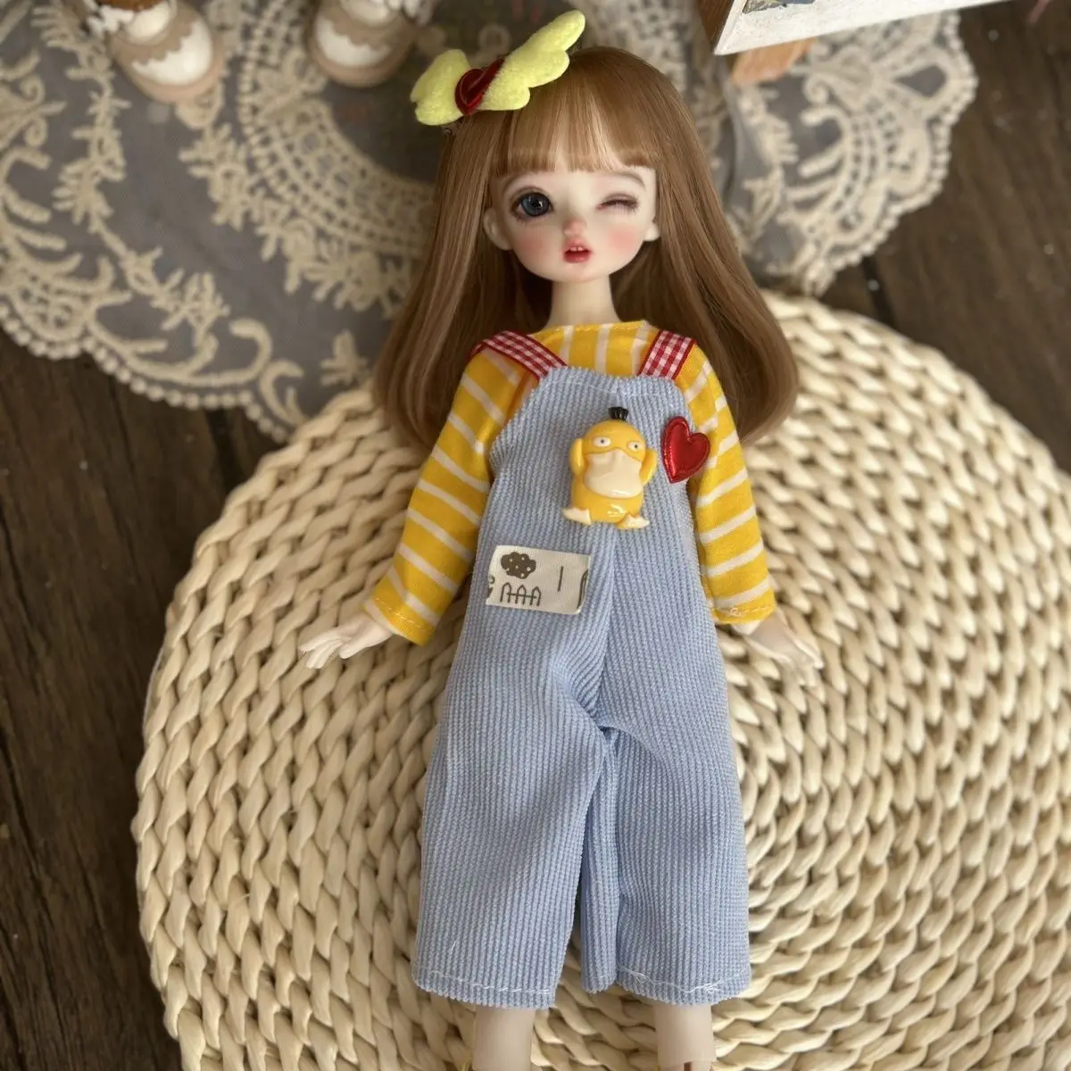人気 Doll Bjd Fat 1/6 for Clothes Doll's 30cm Cute Strap Clothing 着せ替え服・アウトフィット