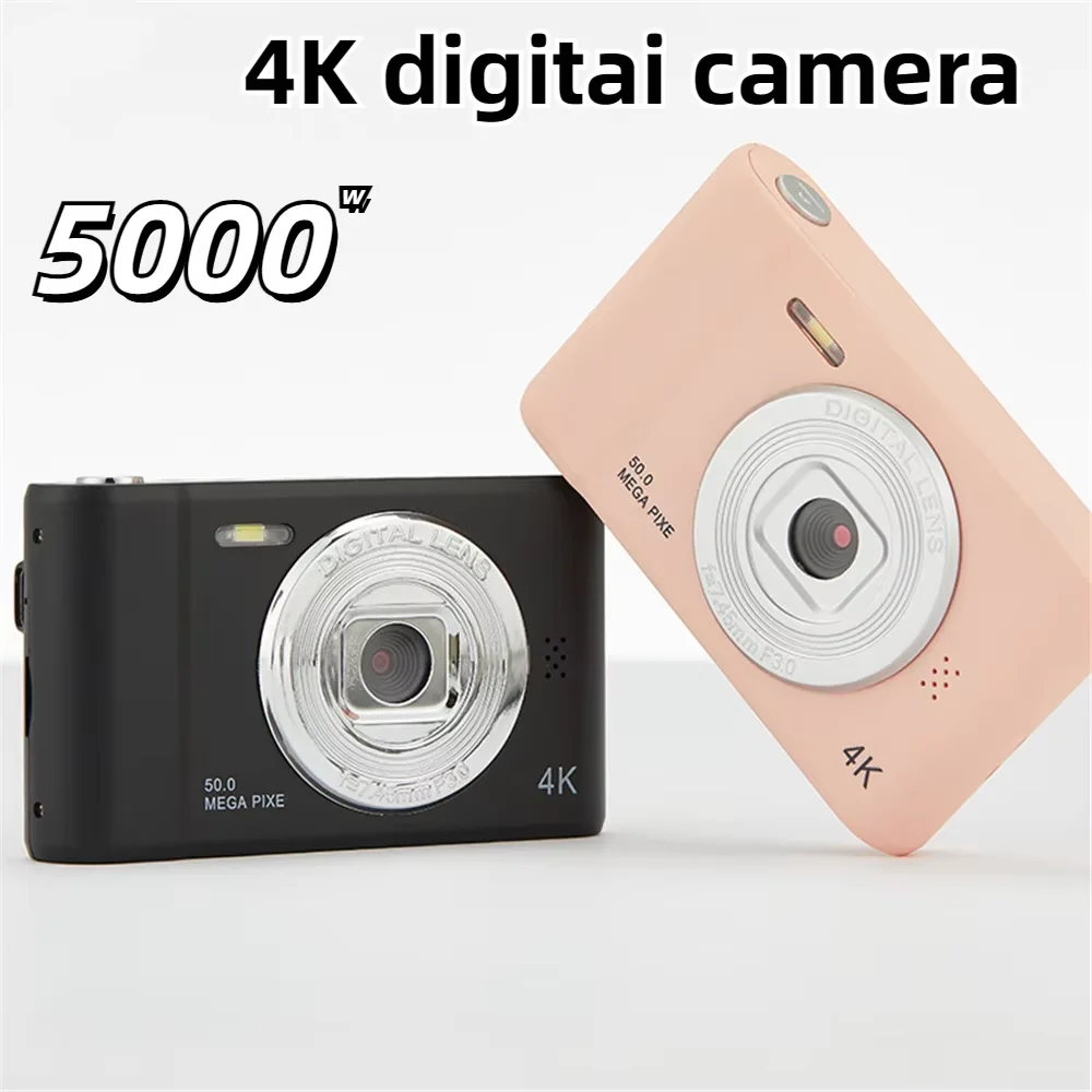 Mini Camera 4K Digital Camera Travel Selfie Camara 50 Megapixels HD Zoom Photography 2.4inch Screen Entry-Level Campus Mini Camara