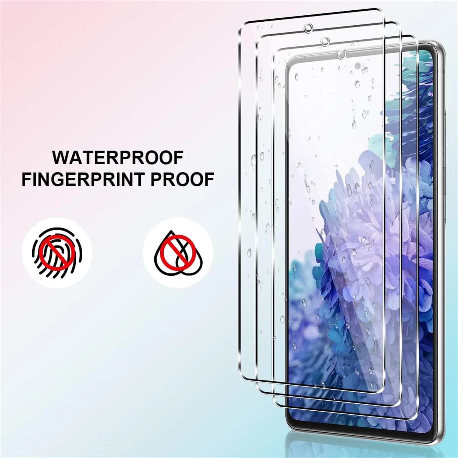 Shatterproof Tempered Glass Screen Protector - 2/4 Pack
