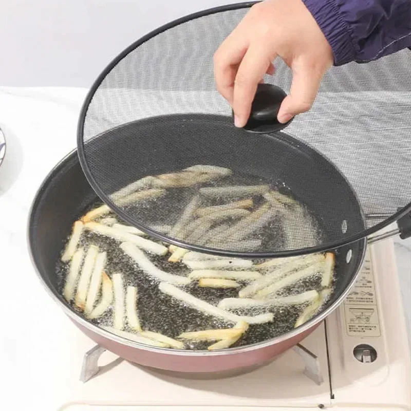 Kitchen Splatter Screen Kitchen Splash Guard Microwave Splatter Lid Stainless Steel 29/33CM