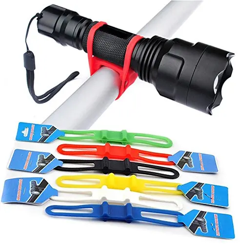5pcs Bike Flashlight Holder Cycling Bicycle Bike Mount Holder for LED Flashlight Torch Clip Clamp Riding Biking