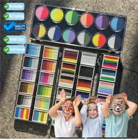 Professional Water Activated Face Paint Split Cake Palette Rainbow Makeup  in  Carnival Party Festival Cosplay  Makeup 1