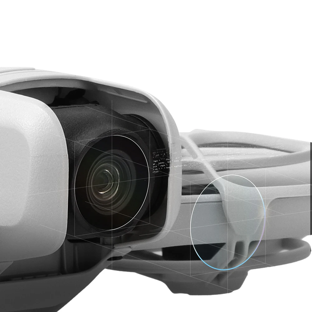 2Pcs 9H Lens Tempered Protective Film Anti-Scratch Tempered Glass Film Dustproof for DJI Neo Drone Accessories