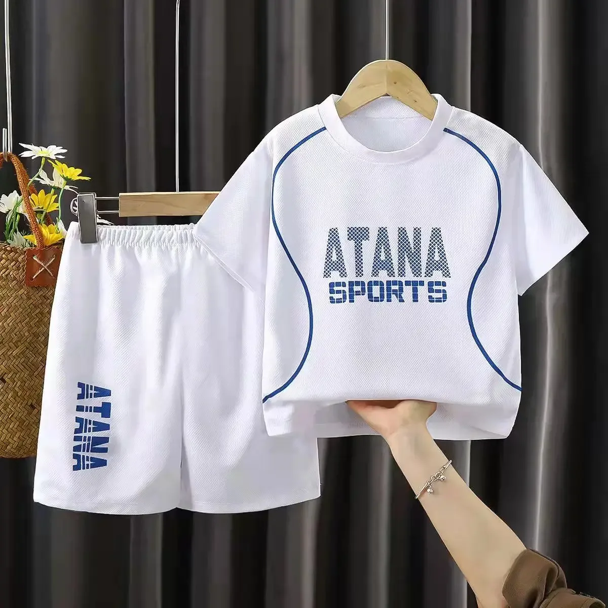 Kids Sports Suit Summer Boys Sports Sets Casual Fashion Trendy Two Pieces Outfits Children Trendy Vest + Shorts New Basketablle Sleeveless Clothes