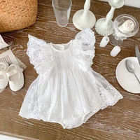 Summer Baby Romper for Girls Lacy Gauze Princess Sleeveless Cute Baby Jumpsuit Infant Bodysuit Baby Fashion 0-2 Years Old 3