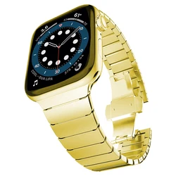 Sleek Stainless Steel Metal Strap for (S10 - 11 46mm)44 45mm (Gold)