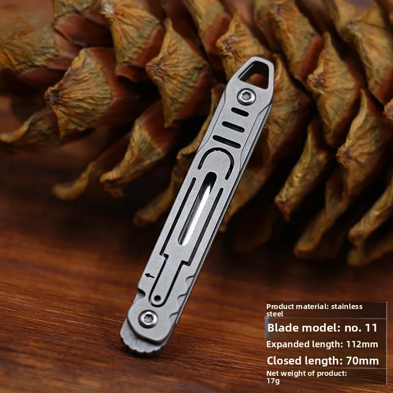 다기능 접이식 유틸리티 나이프, 카드 바늘, 드라이버, 크로우바, 나이프, No. 11 수술용, 교체 가능한 칼날, 날카로운 키