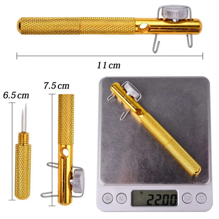 Full Metal Fishing Hook Knotting Tool Tie Hook Loop Making Device & Hooks Decoupling Remover Carp Fishing Accessory fishing tools fishing accessories fishing tool fishing tackle fishing hook fish hook remover