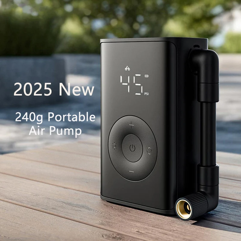 Pompe à air électrique Mijia portable 2025 - Compresseur 150PSI avec détection pression pneus vélo