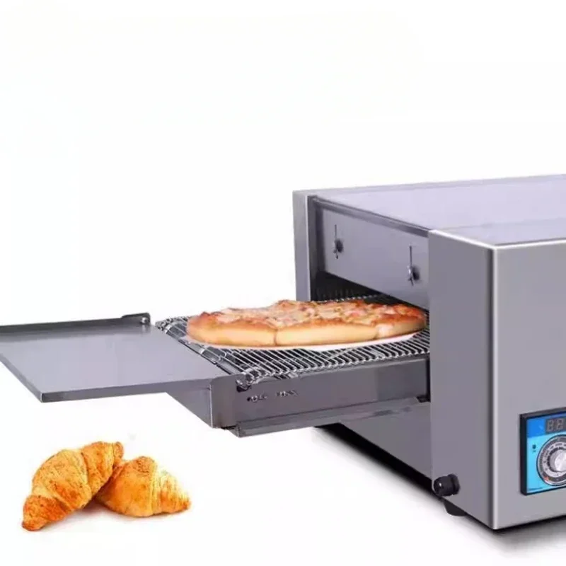 Electric Conveyor Pizza Oven Commercial 12 Inch Pizza Stove Oven Large Dispenser Cake Bread Pizza Making Machine 380V/220V 3