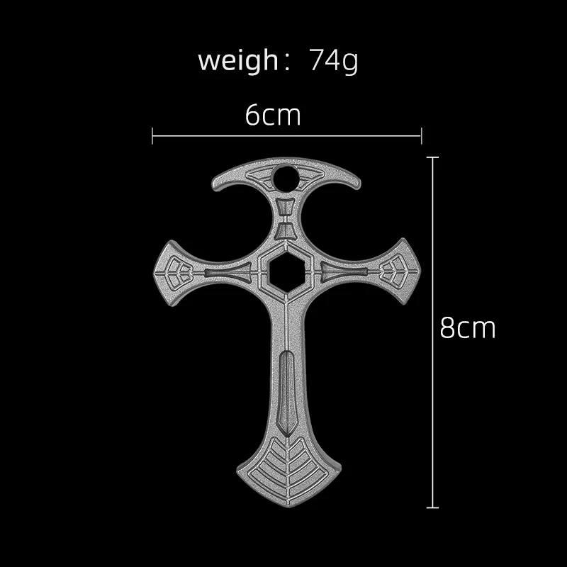 Tactical Defense Cross Pendant - Stylish and Unique Self-Defense Accessory, Exquisite Gift
