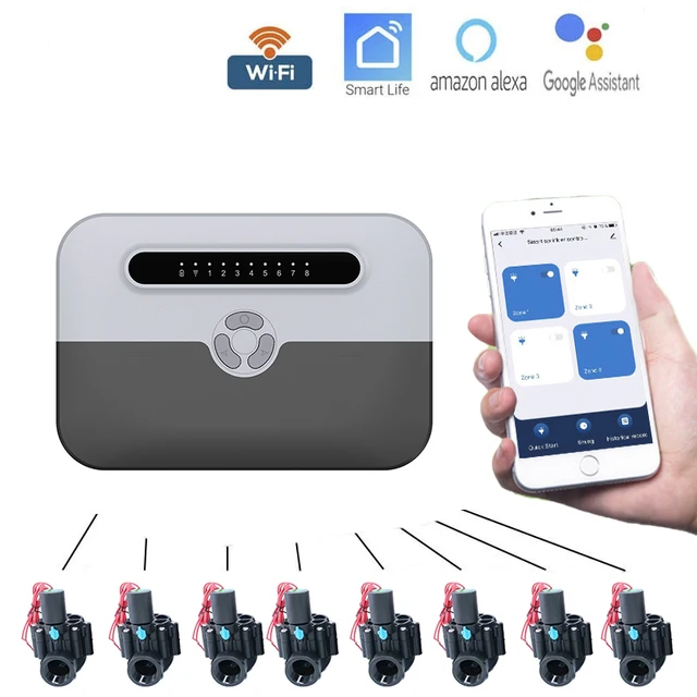 8 Wak Wai Wifi Smart Öntözővezérlő Kerti Sprinkler Időzítés Vezérlése Vízvezetékek Vízszelep -Vezérlője - Image 3