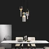 Nordic Modern Glass Pendant Lamp Bedroom Bedside Living Room Dining Room Kitchen Bar Led Light Island Platform Lighting Hanging 4