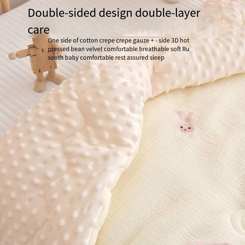 Winter Warm Baby Quilt Comforter Quilted Blanket Summer Soft Nap Cover Bed Thick Blanket Newborn Infant Swaddle Wrap Bedding