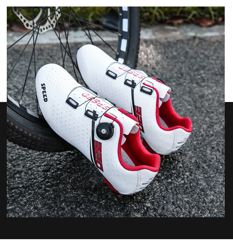 Unisex Fahrradschuhe MTB Atmungsaktive Offroad-Mountainbike-Schuhe Rennrad SPD Pedal-Booster Hochwertige Fahrradausrüstung – Detail 10