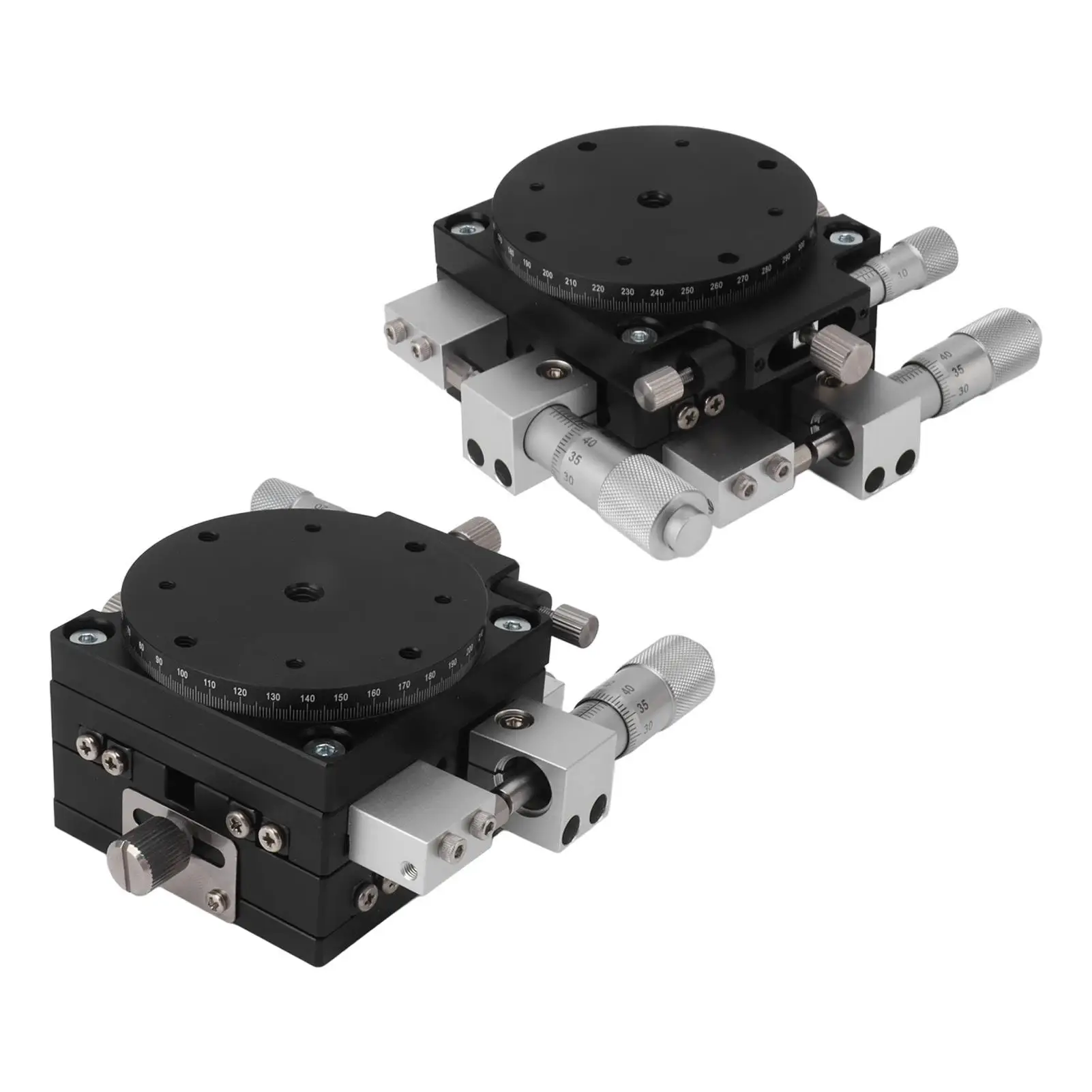Adjustable Manual Linear Positioning Stage-High-Density Aluminum Tuning Platform for cnc with Strong Bearings