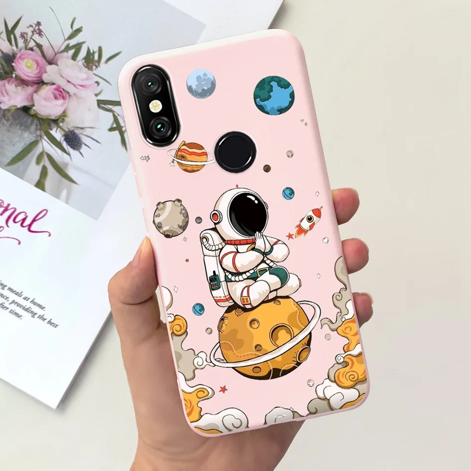 Charming Astronaut Silicone Soft Phone Case Cover - Cute Protective Bumper