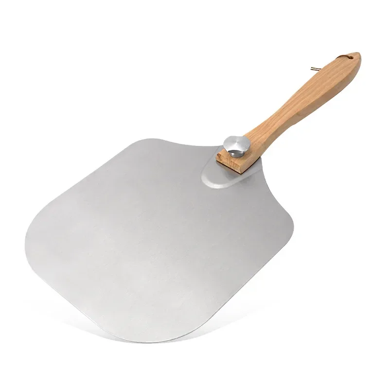 Folding Pizza Peels Stainless Steel Pizza Shovel Square Large Cake Transfer Shovels Kitchen Baking Tools Cake Shovel Tools