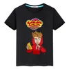 Влад Бумага А4 100%Cotton T-shirt Short Tops boys pride tshirt y2k one piece Merch A4 Lamba Summer Anime Tees kids clothes girls 3