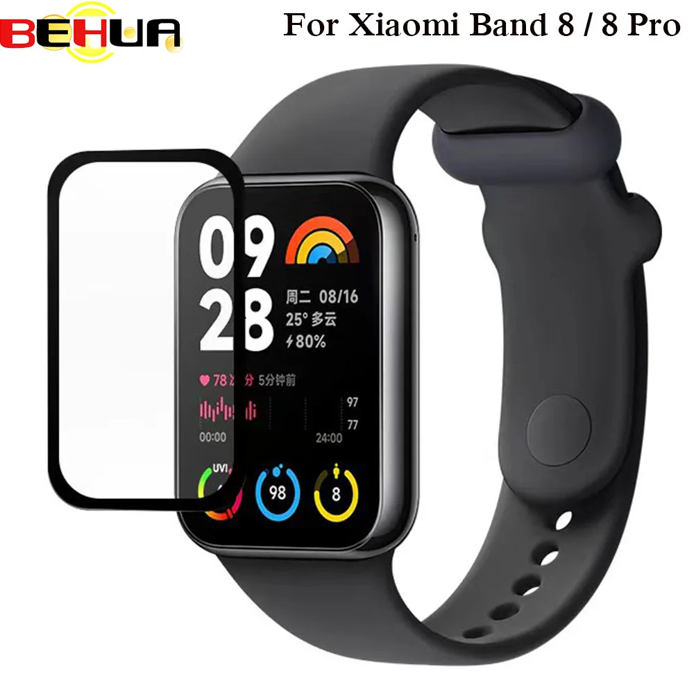 

BEHUA 3D Защитная мягкая пленка для Xiaomi Band 8/8 Pro Защитная пленка для экрана Аксессуары для смарт часов